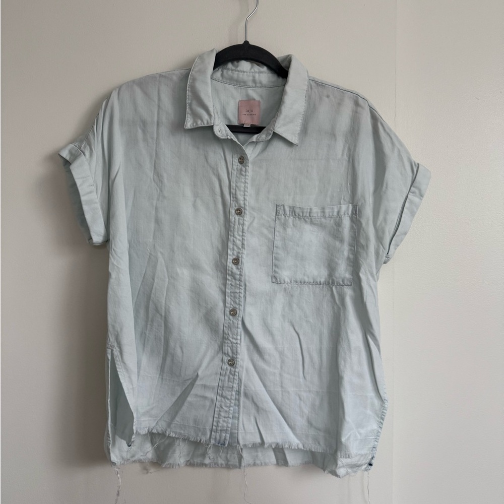 laju Los Angeles women’s button down denim shirt - size medium